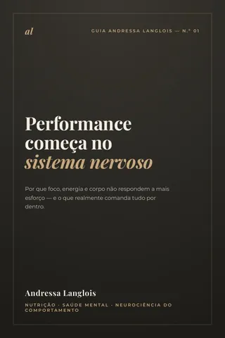 Capa do guia Performance começa no sistema nervoso